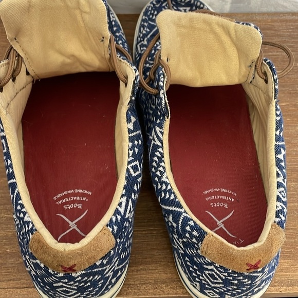 Twisted X Hooey Women’s 9.5M Moc Toe Southwestern Lace Up Loafer Shoes - Picture 8 of 11